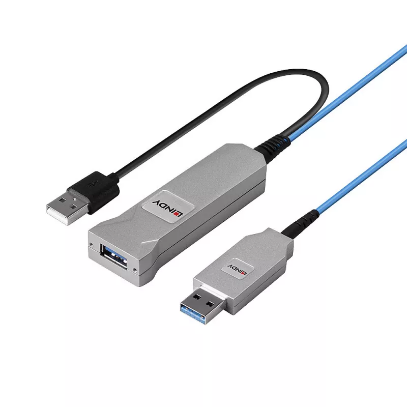Lindy 30m glasvezel-USB-3.0-kabel