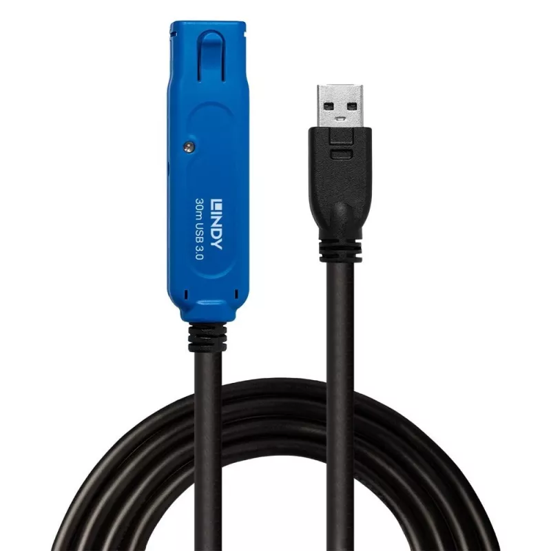Lindy 30m USB 3.0 Active Extension Pro USB A naar USB A 5 Gbit/s
