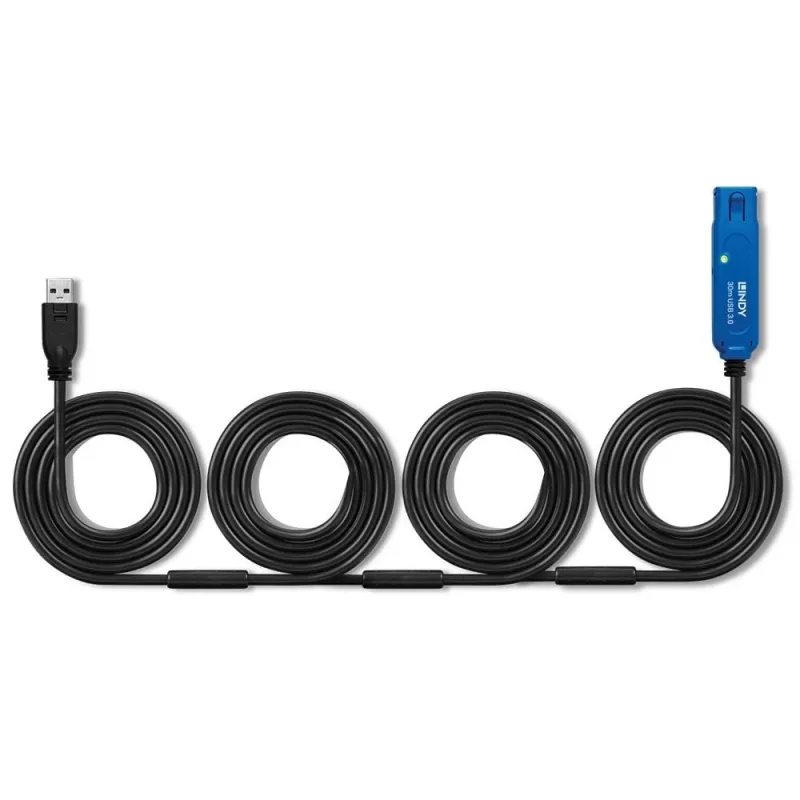 Lindy 30m USB 3.0 Active Extension Pro USB A naar USB A 5 Gbit/s