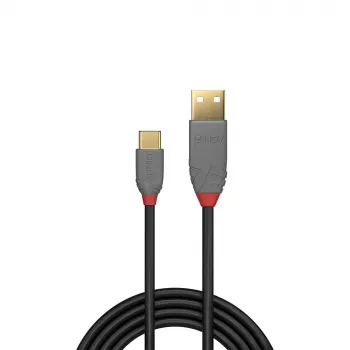 Lindy 0,5 m USB 2.0 Type-A-naar-C-kabel, Anthra Line