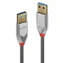 Lindy 36625 USB-kabel USB 3.2 Gen 1 (3.1 Gen 1) 0,5 m USB A grijs