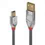 Lindy 1m USB 2.0 type A naar Mini-B kabel, Cromo Line