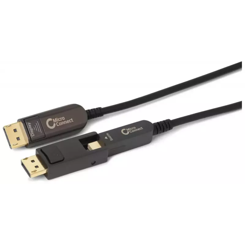 Microconnect DP-MMG-5000MBV1.4OP DisplayPort-kabel 50 m zwart