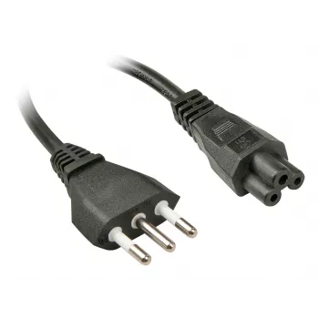 Lindy 2m, CEI23-16-VII - IEC 320 C5 zwart C5-koppeling