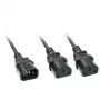 Lindy 2m IEC splitterkabel IEC C14 naar 2 x IEC C13