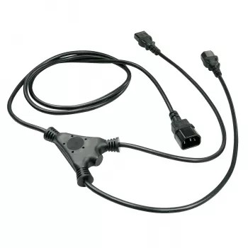 Lindy 2m IEC splitterkabel IEC C14 naar 2 x IEC C13