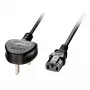 Lindy 5m UK 3-pins stekker naar IEC C13 netkabel, zwart, 5 m, C13-koppeling
