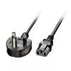 Lindy 5m UK 3-pins stekker naar IEC C13 netkabel, zwart, 5 m, C13-koppeling