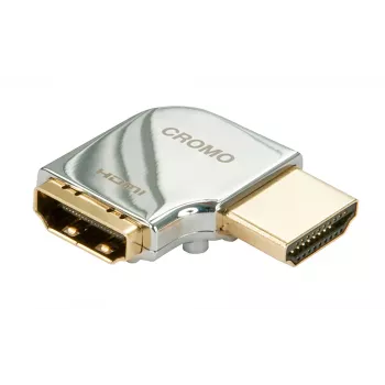 Lindy CROMO HDMI-male naar HDMI-female 90 graden haakse adapter - rechts