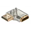 Lindy CROMO HDMI-male naar HDMI-female 90 graden haakse adapter - rechts