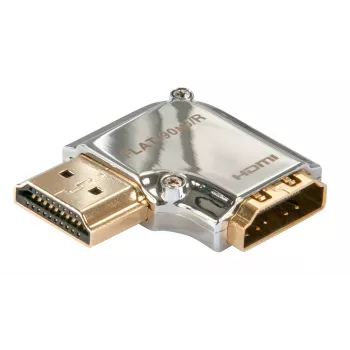 Lindy CROMO HDMI-male naar HDMI-female 90 graden haakse adapter - rechts