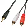 Lindy 10m Premium tulp-naar-3,5-mm kabel