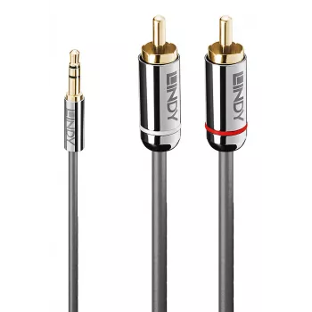 Lindy 1m 3,5mm jack naar cinch audiokabel, Cromo Line
