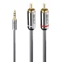 Lindy 1m 3,5mm jack naar cinch audiokabel, Cromo Line