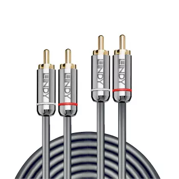 Lindy 10m dual tulp audiokabel, Cromo Line