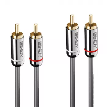 Lindy 2m dual tulp audiokabel, Cromo Line