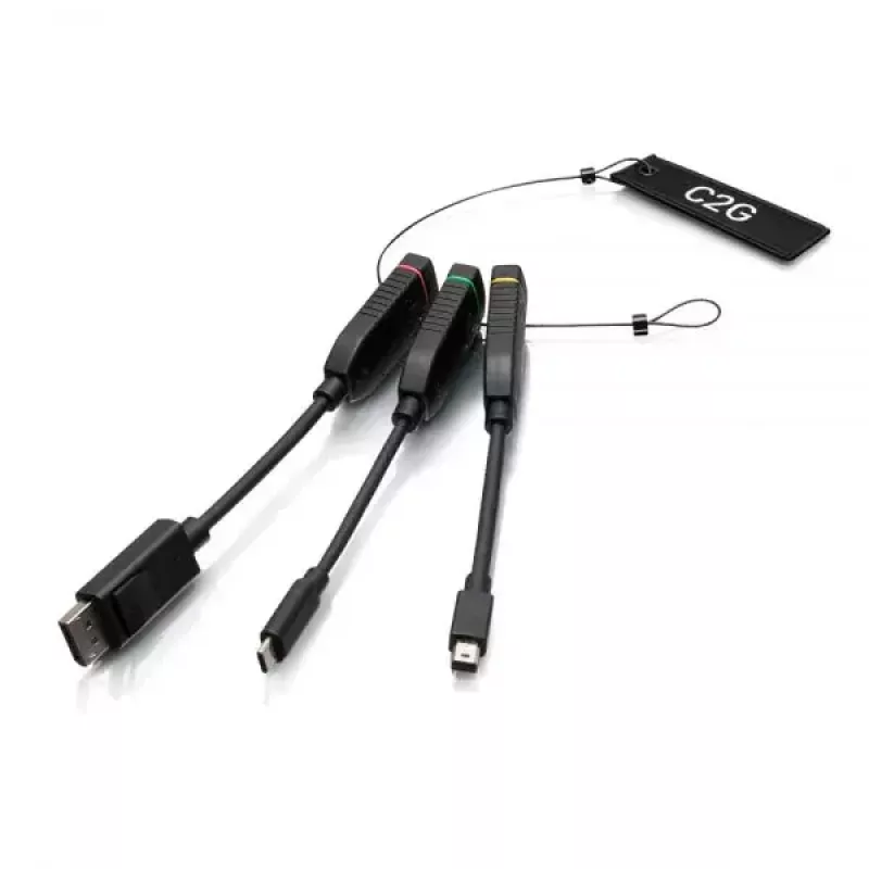 C2G universele 4K HDMI-dongle adapterring Mini DisplayPort DisplayPort USB-C