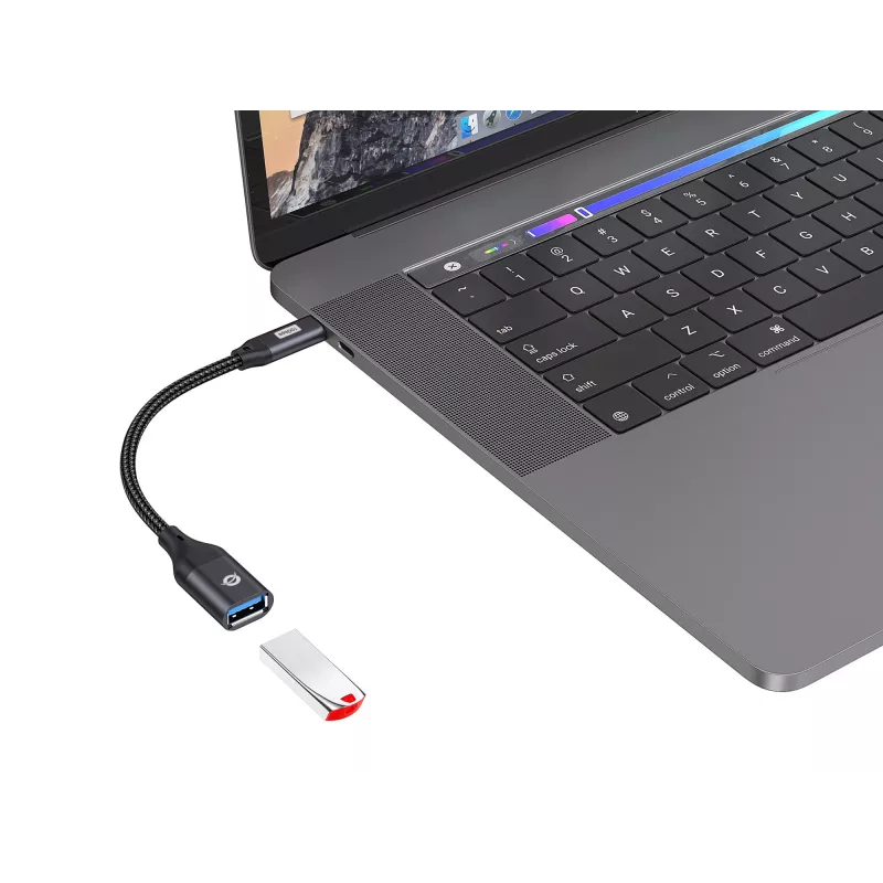 Conceptronic ABBY18B USB 3.2 Gen 2 naar USB-A OTG-adapter