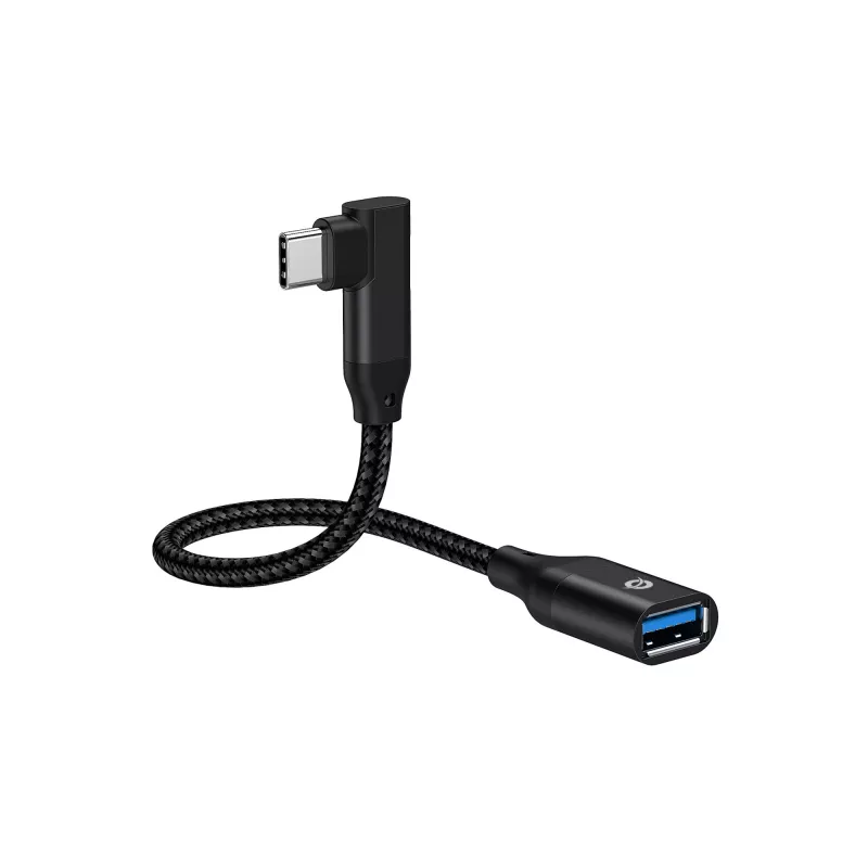 Conceptronic ABBY19B USB 3.2 Gen 2 90°-haaks naar USB-A OTG-adapter