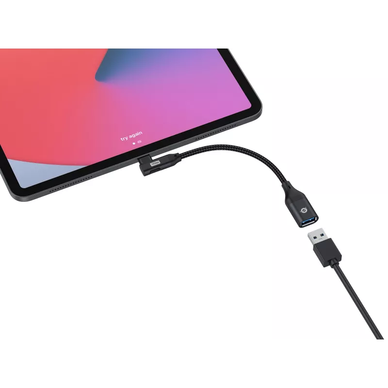 Conceptronic ABBY19B USB 3.2 Gen 2 90°-haaks naar USB-A OTG-adapter