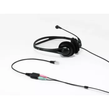 Equip RJ9 naar 3,5mm headset audio-adapter zwart 0,25 m