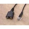 Equip RJ9 naar 3,5mm headset audio-adapter zwart 0,25 m