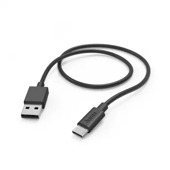Hama oplaadkabel, USB-A - USB-C, 1 m, 480 Mbit/s, zwart