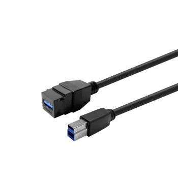 VivoLink USB 3.0 Type-A verlengkabel PROKEYUSB3AFBM5B, zwart, 5 m