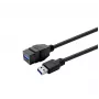 USB 3.0 Type-A bus naar Type-A bus keystone-inzet, VivoLink PROKEYUSB3AFM3B, zwart