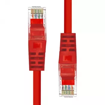 Netwerkkabel ProXtend CAT5e U/UTP RJ-45 stekker/stekker 5m rood