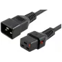 Stroomkabel MicroConnect MC-C19C20LOCK-1.5M — C19 naar C20 met IEC-vergrendeling, 1,5 m