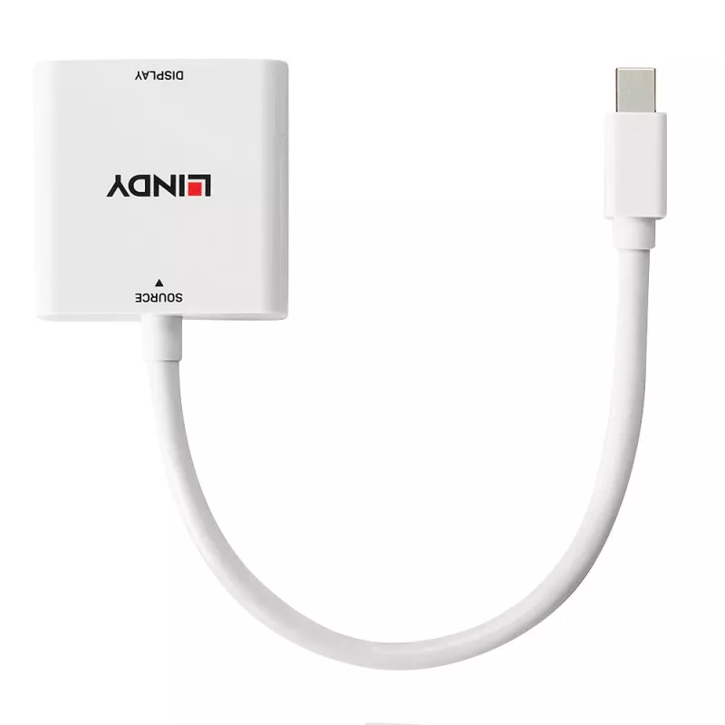Lindy Mini DisplayPort naar DVI converter 0,18 m Mini DisplayPort DVI-I