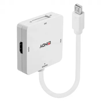 Lindy Mini DisplayPort 1.2 naar HDMI 1.4, DVI en VGA converter