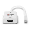 Lindy Mini DisplayPort 1.2 naar HDMI 2.0 18G actieve converter
