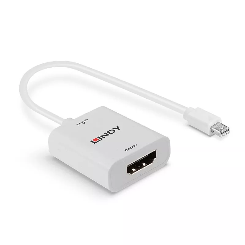 Lindy Mini DisplayPort 1.2 naar HDMI 2.0 18G actieve converter