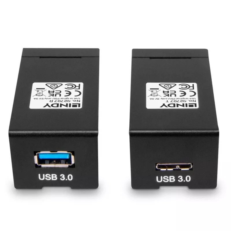 AV-zender & -ontvanger Lindy 200 m Fibre Optic USB 3.0 extender