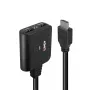Lindy 2-poorts HDMI 4K60 splitter kabel zwart 3840x2160