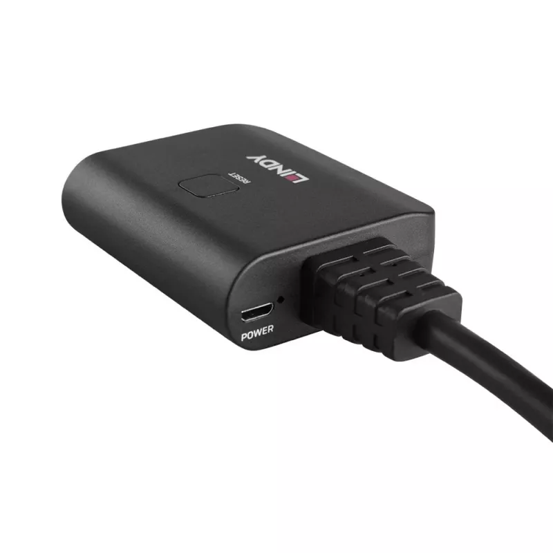 Lindy 2-poorts HDMI 4K60 splitter kabel zwart 3840x2160