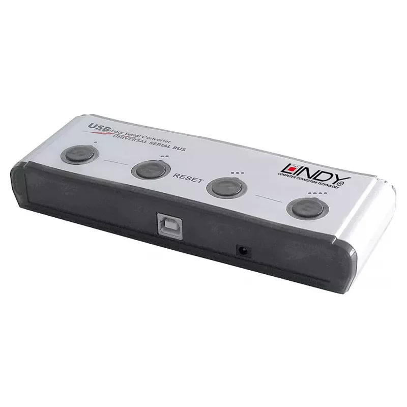 USB naar 4 poorts seriële converter Lindy 42858