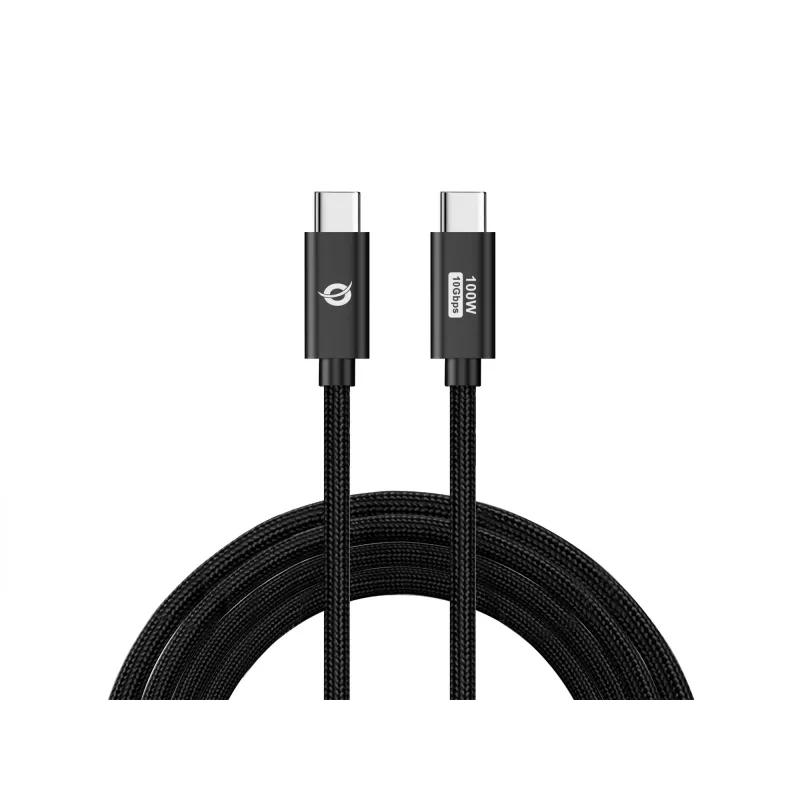 Conceptronic ETTA02B20 USB 3.2 Gen 2 C-C PD 3.0 100W-kabel 2M, 20V 5A, 10Gbps, E-Mark