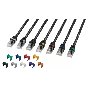 Lanview LV-UTP6A01B netwerkkabel zwart 1 m S/FTP (S-STP)