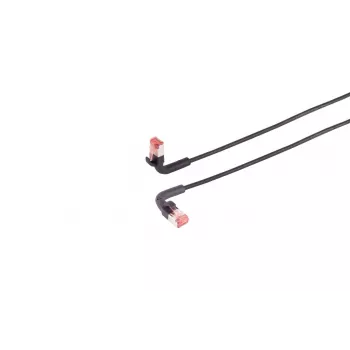Netwerkkabel Lanview LV-6AFTP-FLEX-ANG-005B RJ45 Cat6A 5m zwart