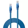 Lindy 3m Cat.6 U/UTP netwerkkabel, blauw