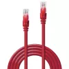 Netwerkkabel Lindy 3m Cat.6 RJ-45 U/UTP rood