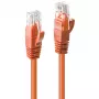 Lindy 0,5m Cat.6 U/UTP netwerkkabel, oranje