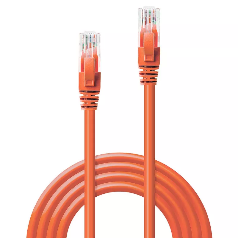 Lindy 2m Cat.6 U/UTP netwerkkabel, oranje