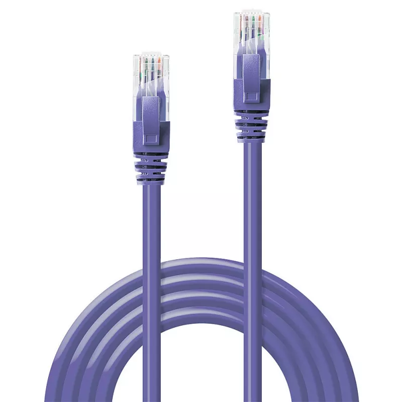 Netwerkkabel Lindy 3m Cat.6 RJ-45 U/UTP paars
