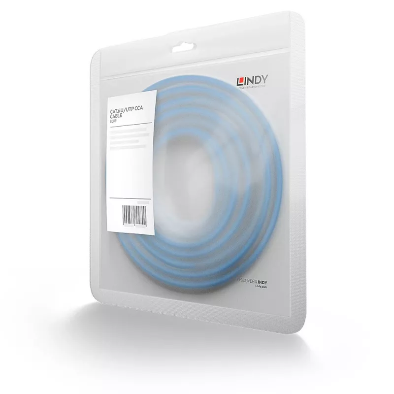 Lindy 48175 netwerkkabel blauw 5 m Cat6 U/UTP (UTP)