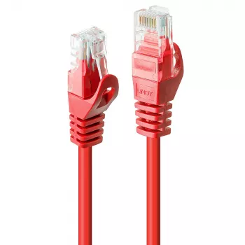 Lindy netwerkkabel RJ45/RJ45 CAT6 10m RJ-45 U/UTP rood