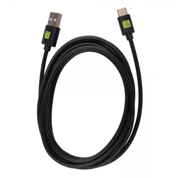 Techly ICOC MUSB31-CMAM20T USB-kabel USB 3.2 Gen 1 (3.1 Gen 1) 2 m USB A USB C Zwart